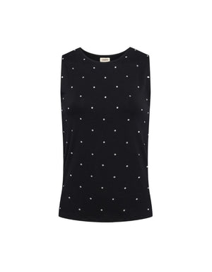 L'agence Shelly Tank Top in Black