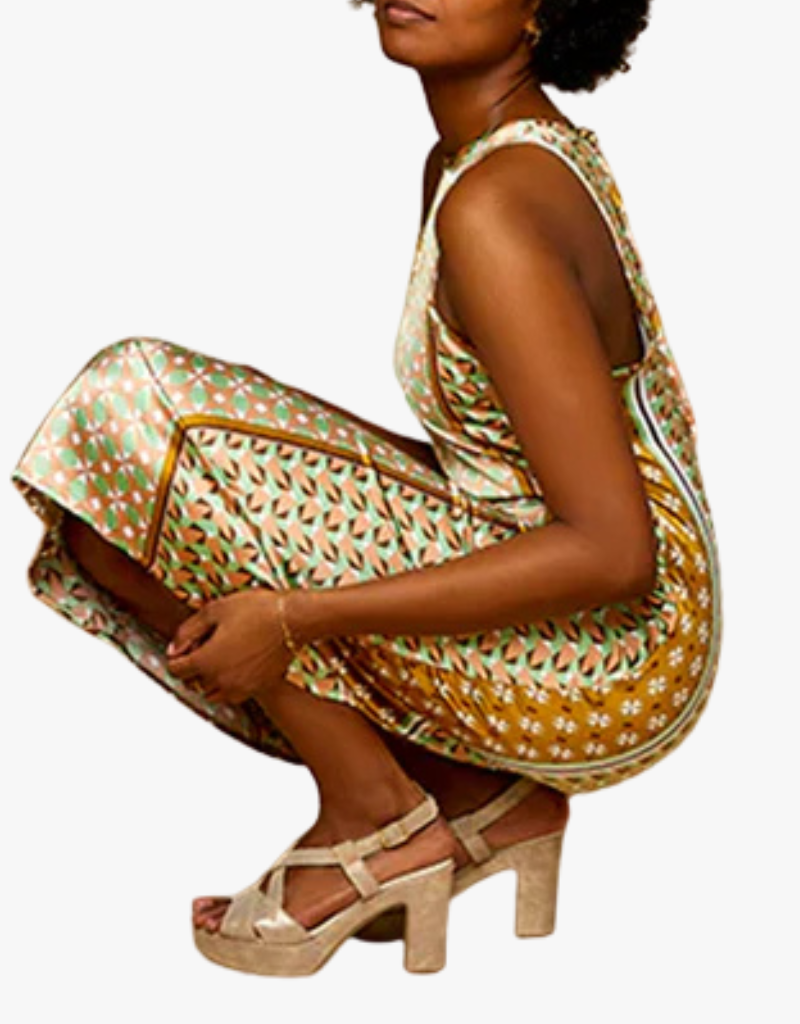 Cordani Tahlia Shimmer Platform Sandal in Granite Corda