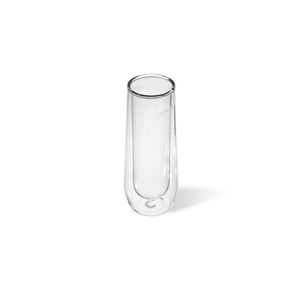 CORKCICLE Double Walled Cup Flute Glass (Pk Of 2) - Clear