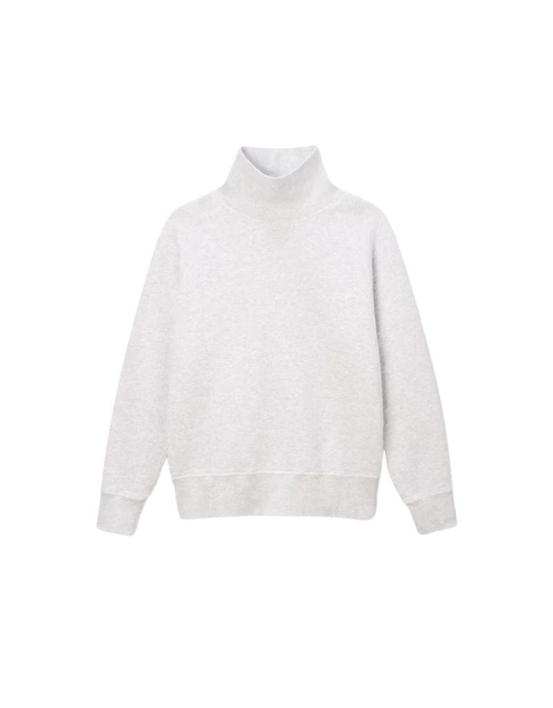 Perfect Pullover Ash in Boutique Tee Ambiance – Faris White Turtleneck