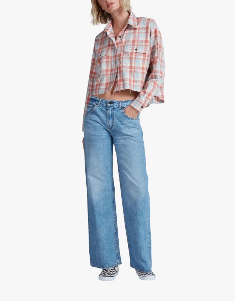 ASKK NY Crosby Flannel in Orange Plaid