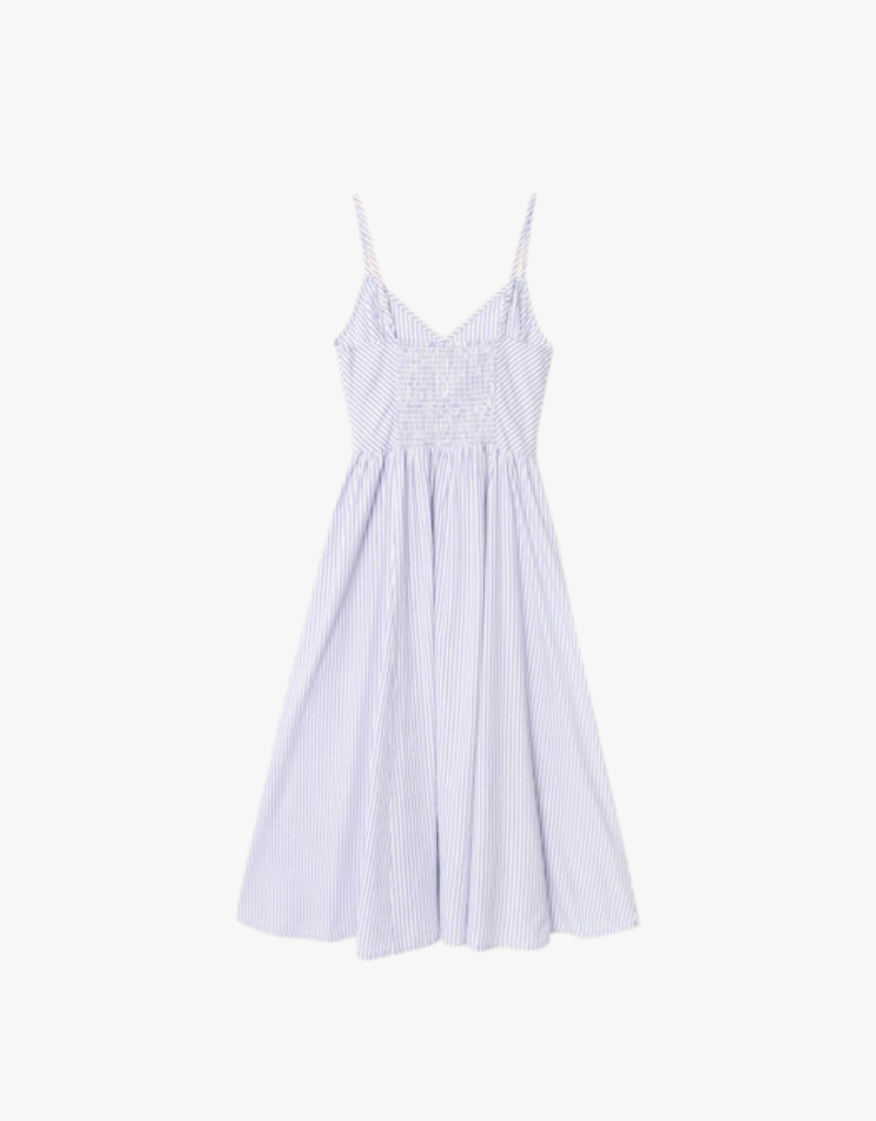 Xirena Bardot Dress in Blue Aggie