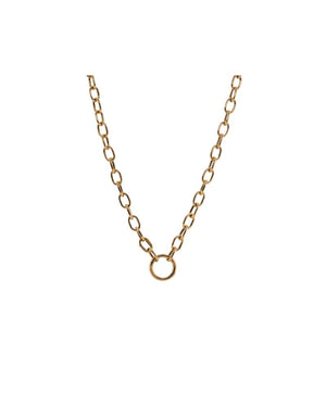 Bridget King Dannii Chain Necklace 17" in Yellow Gold