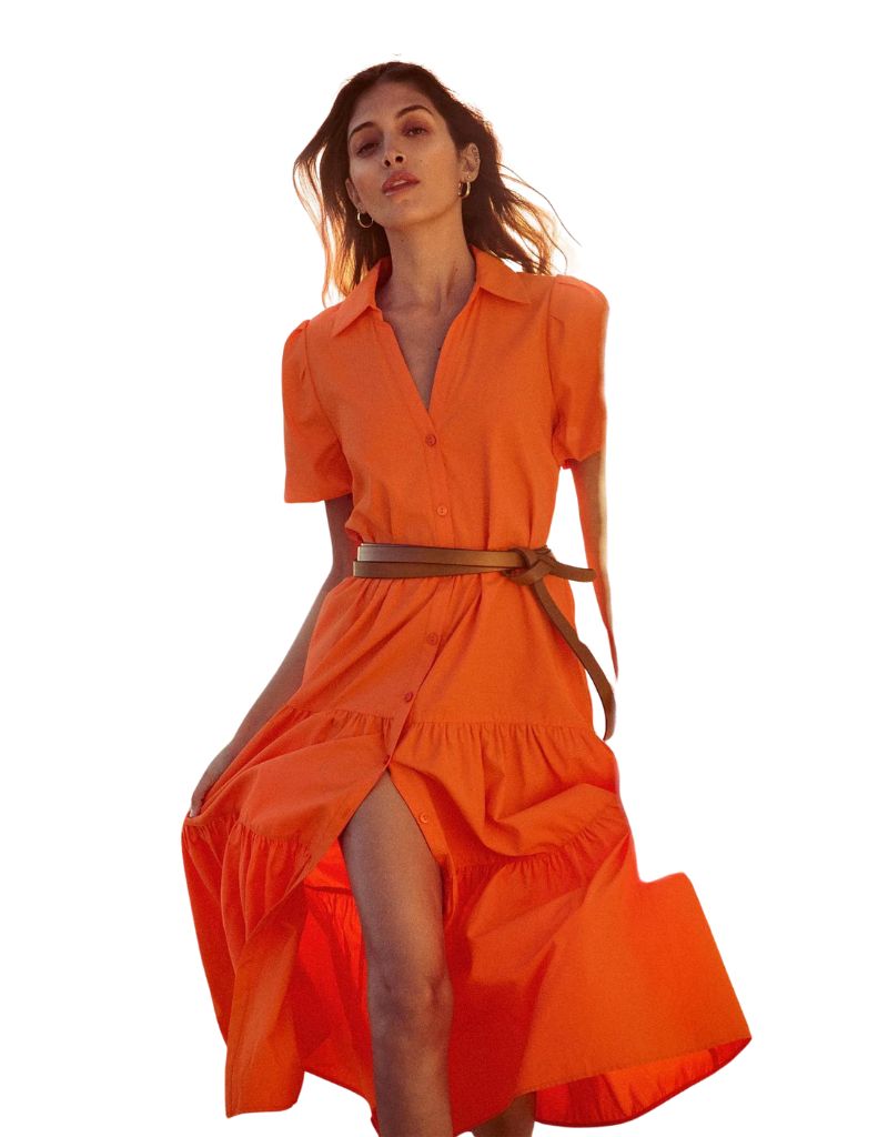Brochu Walker Havana Dress in Tangerine