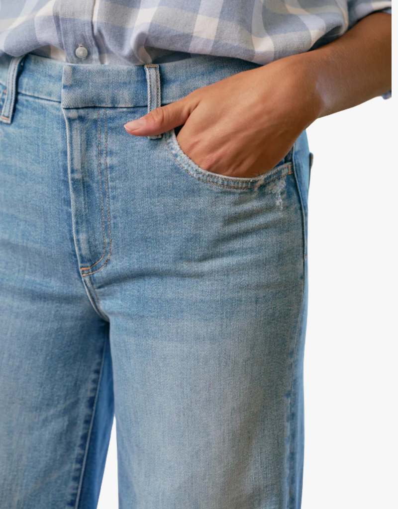 Frank & Eileen East Galway Long Gaucho in 1972 Light Wash Indigo