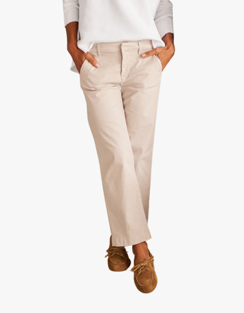 Frank & Eileen Westport The Italian Wide Leg Chino in Khaki