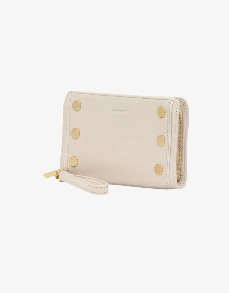 Hammit Bryant Wallet in Catamaran Cream & Brushed Gold