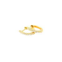 Kannyn January 14K Yellow Gold Huggies Earrings