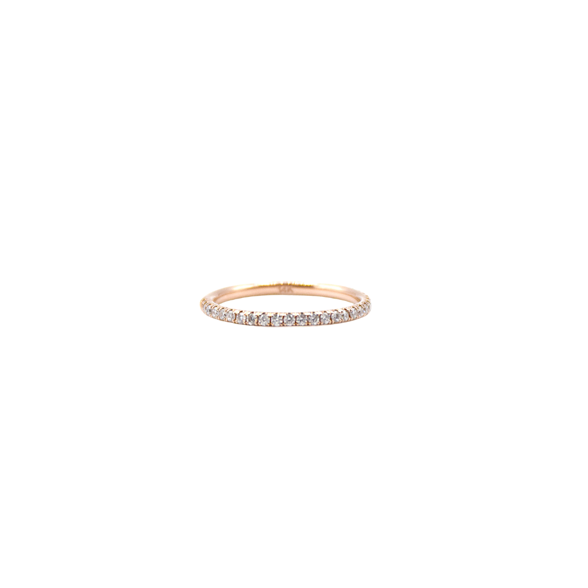 Kannyn January Finity Ring in Rose Gold with White Diamond (size 7)