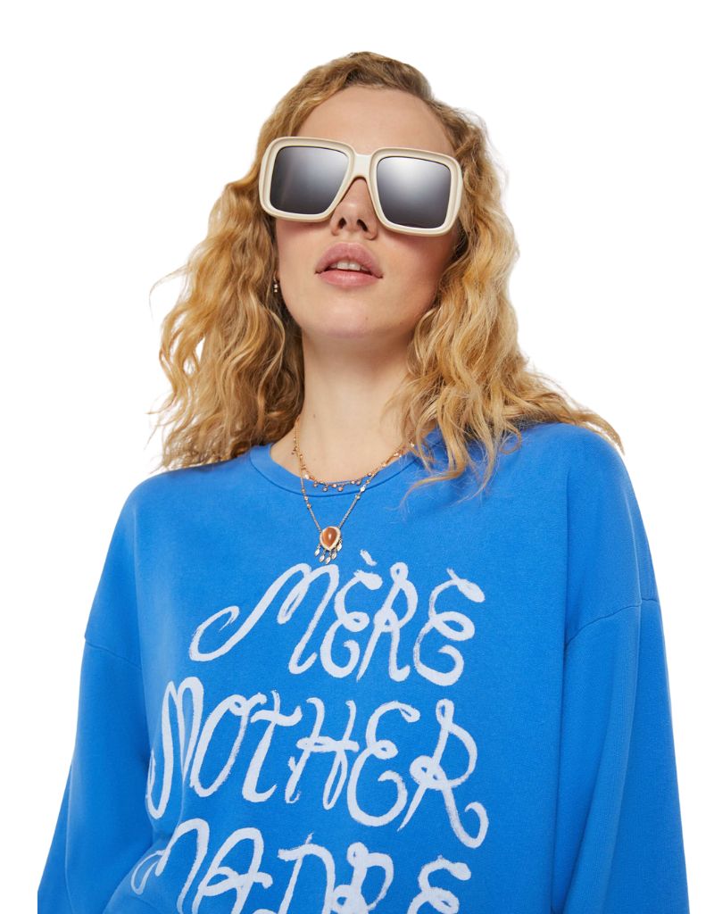 Mother The Drop Square Sweatshirt in Mere Mother Madre