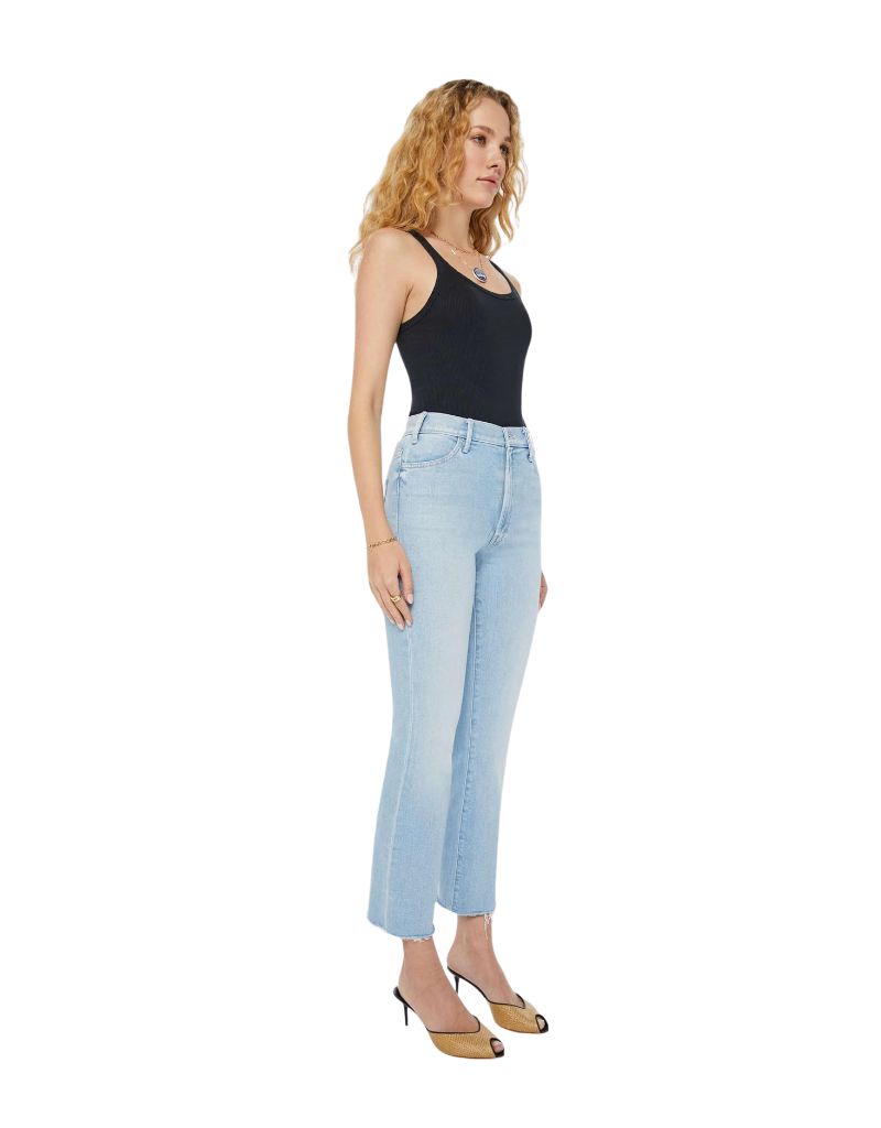 Mother The Hustler Ankle Fray Jeans in Lost Art