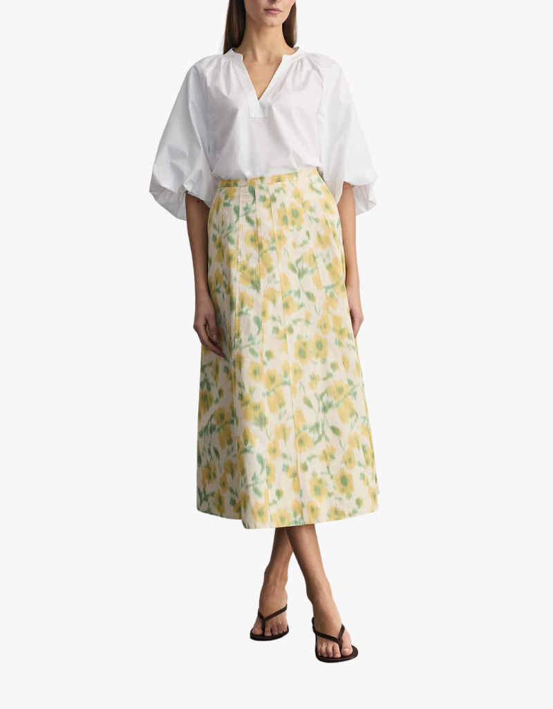 Tanya Taylor Tavia Skirt in Butter Multi