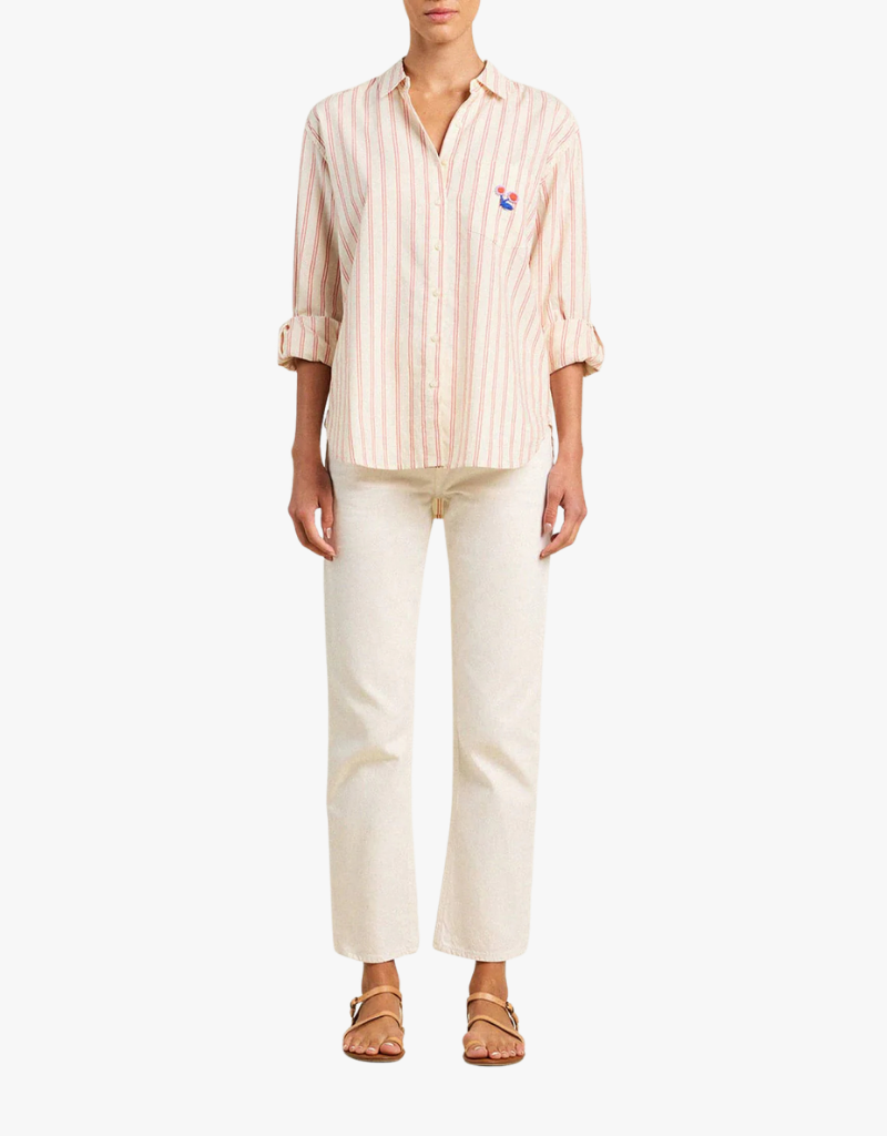 Trovata Blake Oversized Shirt in Porto Stripe