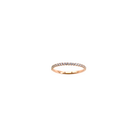Kannyn January Finity Ring in Rose Gold with White Diamond (size 6.5)