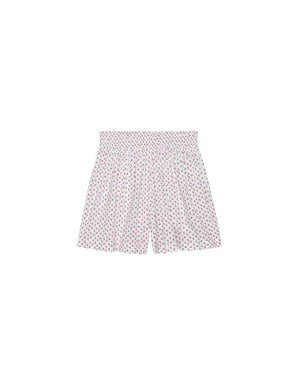 The Great The Smocked Sleep Short in Calico Rose