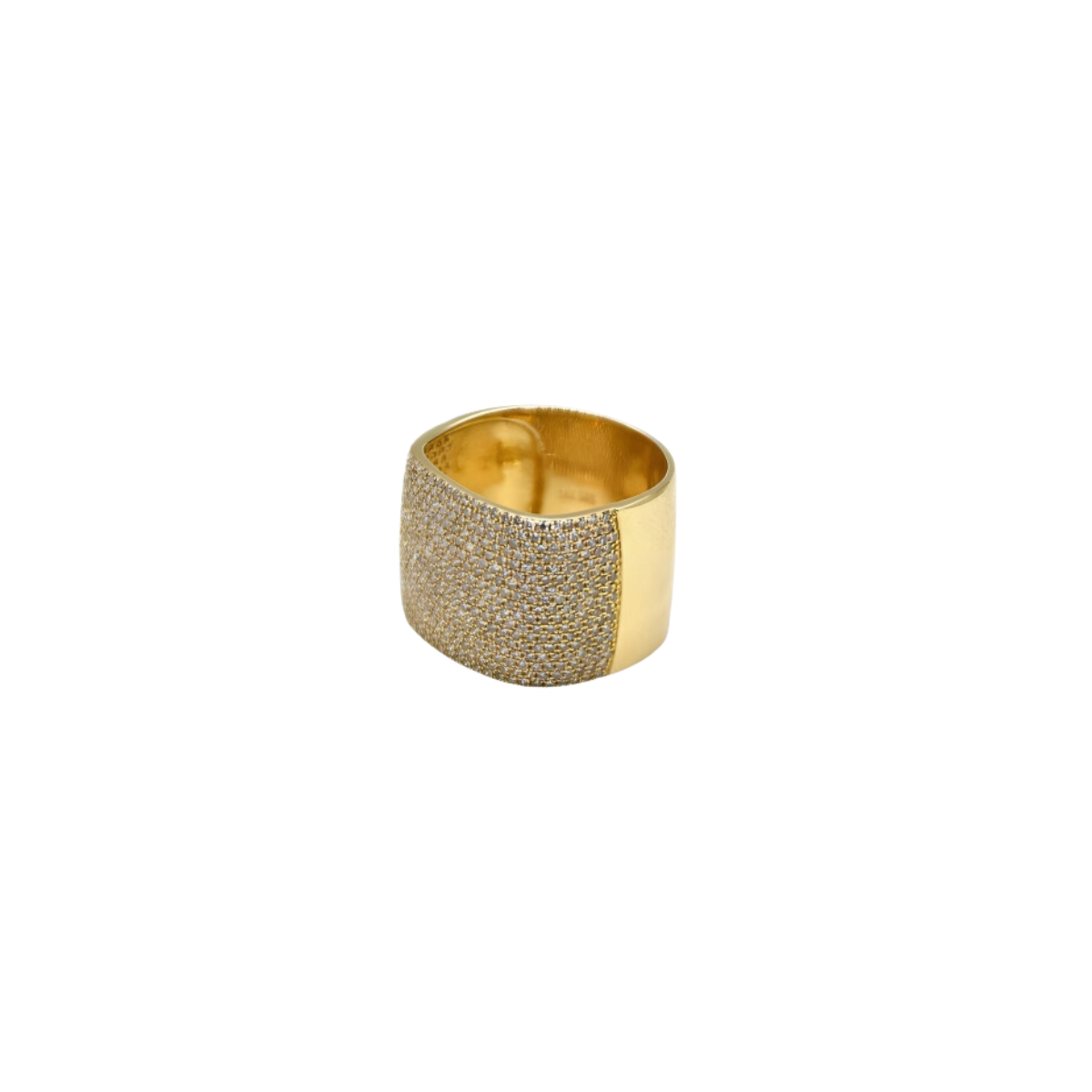 Kannyn January Square Pave Diamond Band Ring (Size 7)