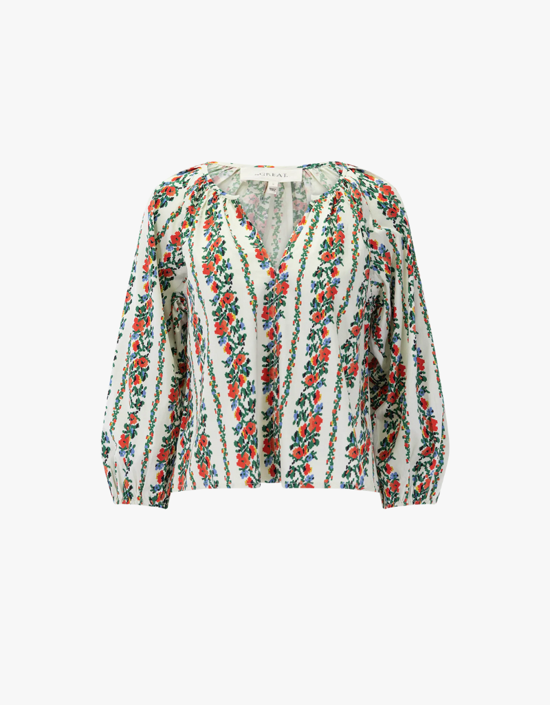 The Great The Chariot Top in Tapestry Floral