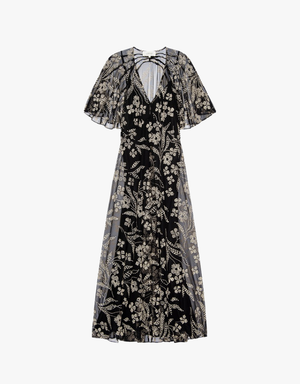 The Great The Festival Dress in Brocade Floral