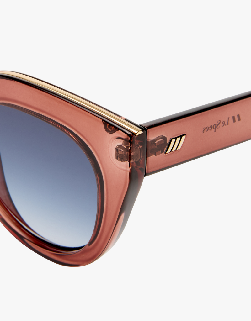 Le Specs Air Heart Sunglasses in Smokey Pink
