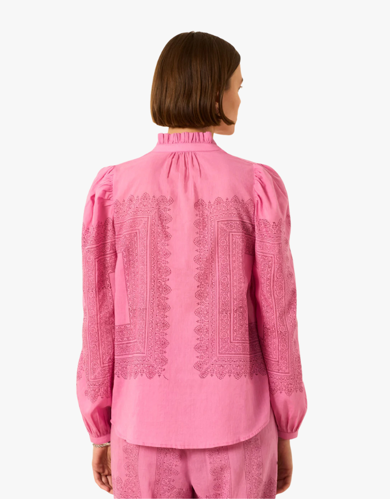 Alix of Bohemia Annabel Fuschia Tile Shirt