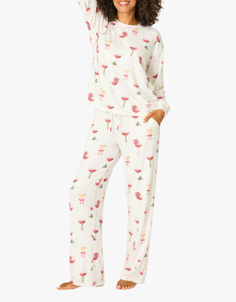 P.J. Salvage Lets Get Toasty PJ Set in Ivory