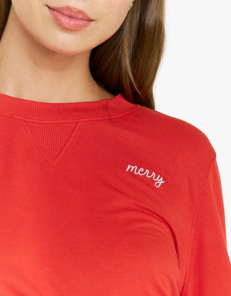 Honeydew Sugar Sweetheart Long Sleeve Shortie Set in Holiday Lights