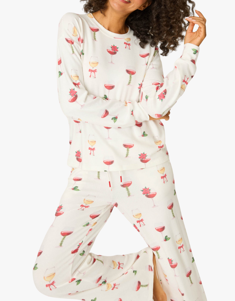 P.J. Salvage Lets Get Toasty PJ Set in Ivory