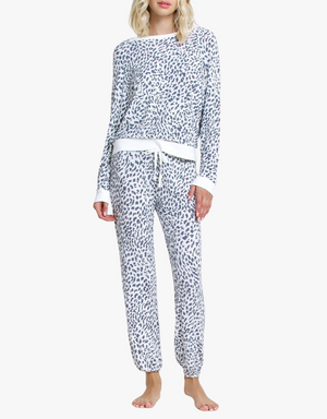 Honeydew Star Seeker Long Set in Sweet Cream Animal