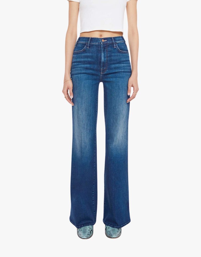 Mother The Hustler Roller Sneak Jeans in Troublemaker