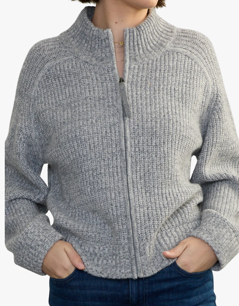 Margaret O'Leary Tahoe Zip-Up in Derby Mix