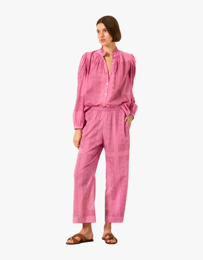 Alix of Bohemia Annabel Fuschia Tile Shirt