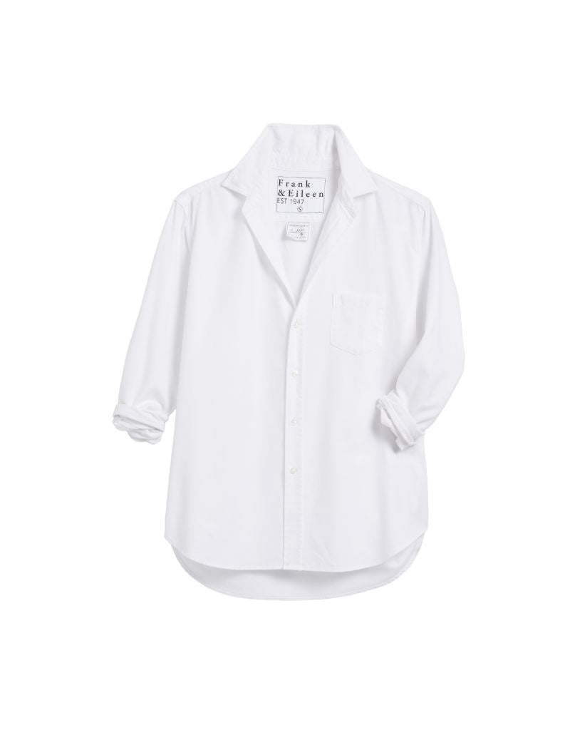 Frank & Eileen Relaxed Button-Up Shirt in White