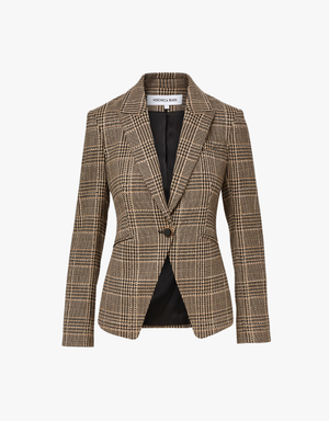 Veronica Beard Kendryn Dickey Jacket with Rhinestones in Black Multi