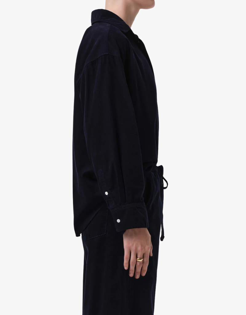 Citizens of Humanity Kayla Shirt in Corduroy in Navy