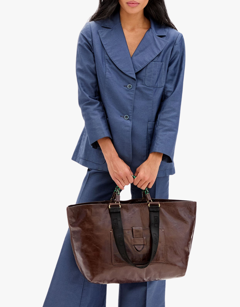 Clare V. Grande Bateau Tote in Mocha