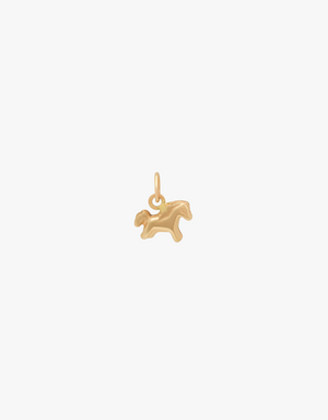 KJC Horse Charm in Yellow Gold