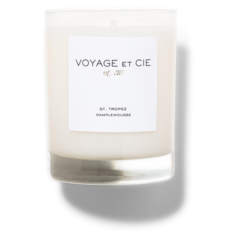 Voyage Et Cie Classic Highball Candle in St. Tropez in Pamplemousse