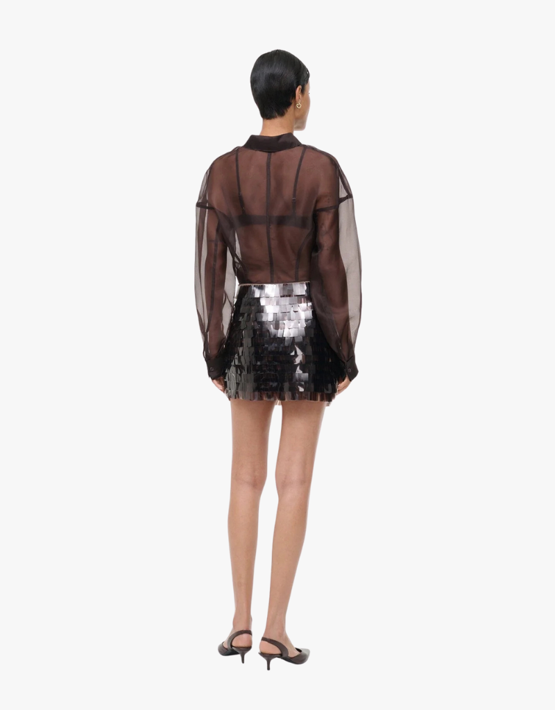 Staud Max Skirt in Earth