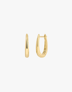 EF Collection Gold Maeve Hoop Earrings in 14k Yellow Gold