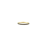 Kannyn January Finity Ring in Yellow Gold with Black Diamonds