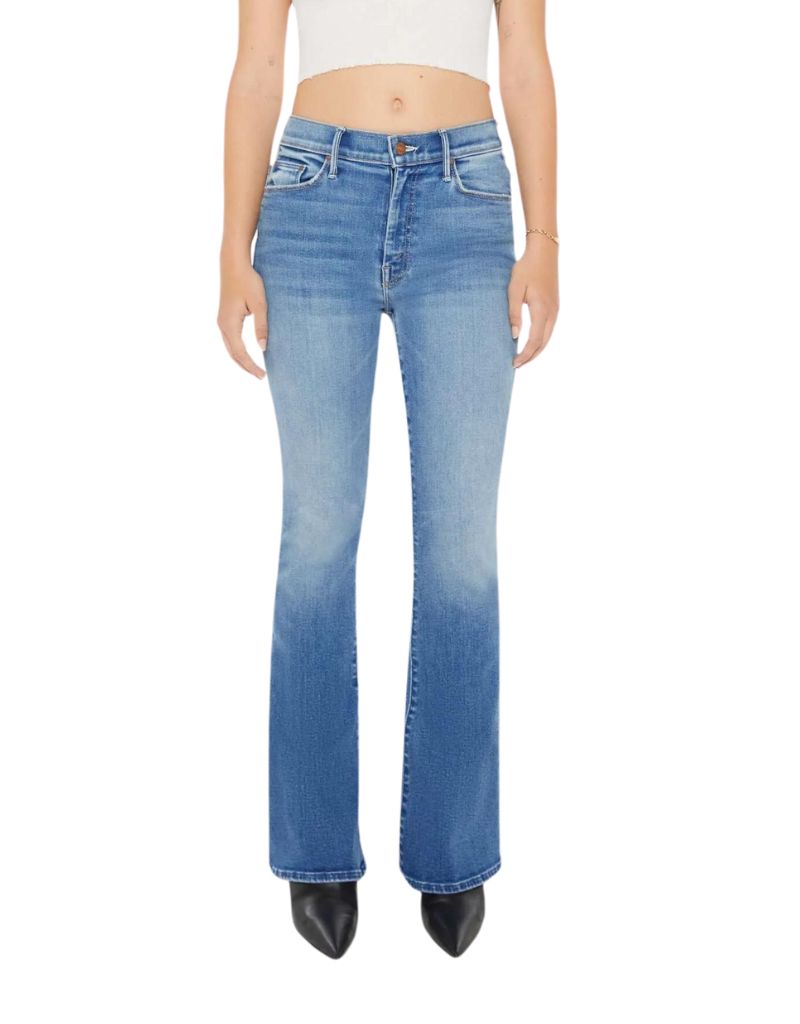 Mother Lil Weekender Jeans in Layover