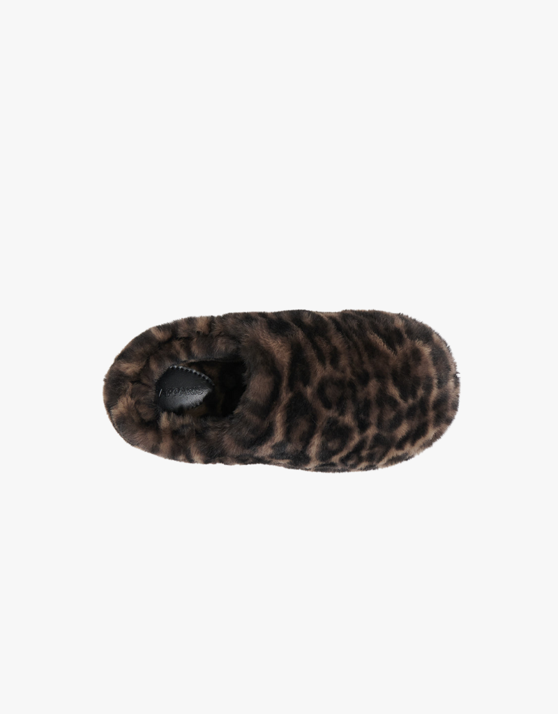 Apparis Misha Leopard Slipper in Dark Leopard