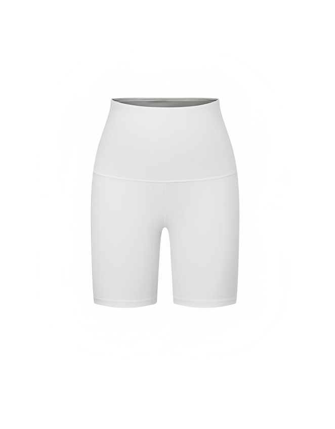 Emma Lou Toby Glow Band Shorts in White