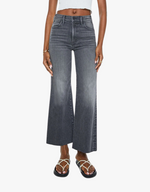 Mother The Hustler Roller Ankle Fray Jeans in Call It A Night
