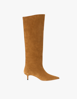 Staud Sebastian Kitten Heel Boot in Tan