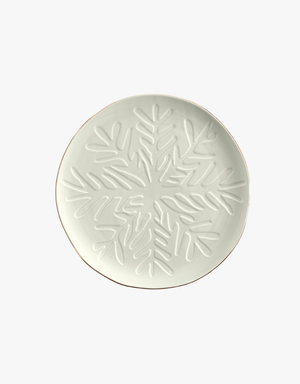 Santa Barbara Design Ceramic Tray in Snowflake