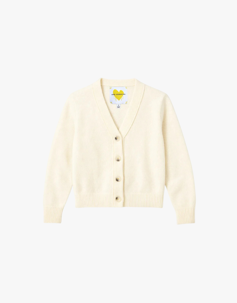 Kerri Rosenthal Pretty Little Cardigan in Cream