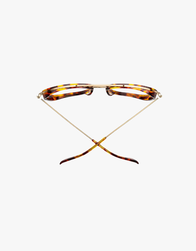 Caddis Stanton Reading Glasses in Turtle & Matte Gold