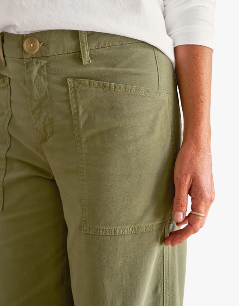 Frank & Eileen Limerick Wrap Pocket Pant in Olive