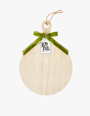 Santa Barbara Design Circle Paulownia Wood Board in Joyful